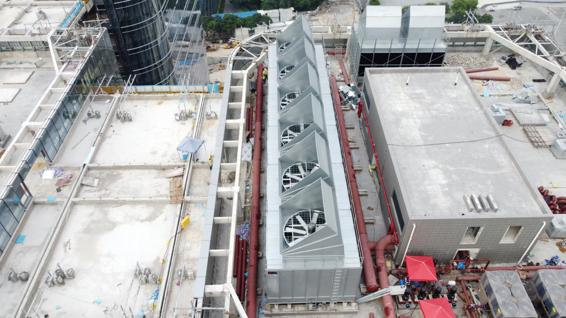 圓形逆流式玻璃鋼冷卻塔原理與構(gòu)造(圓形逆流式玻璃鋼冷卻塔)