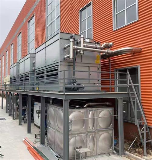 封閉式冷卻塔中添加冷凍液 封閉式冷卻塔中添加冷凍液